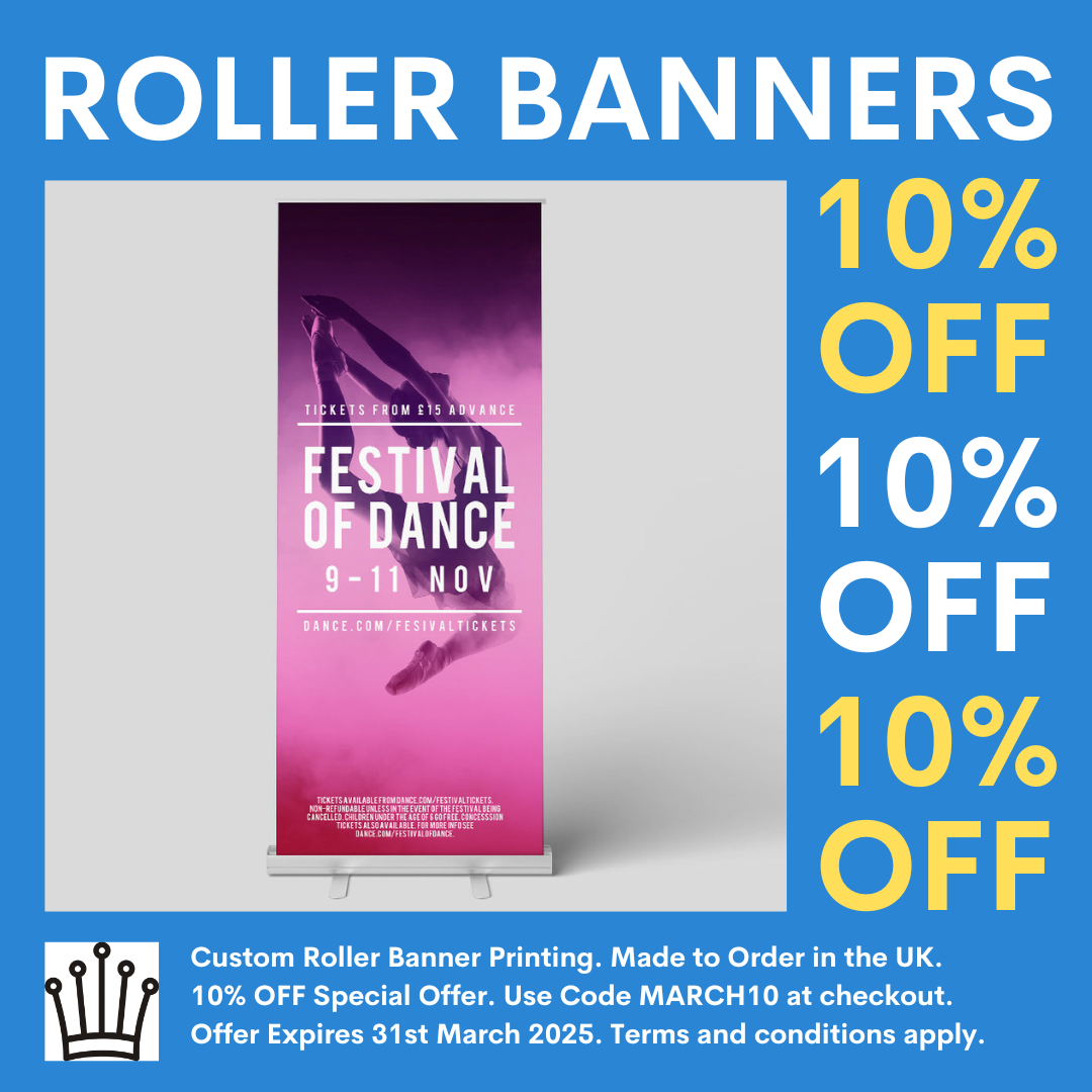 10% OFF Custom Roller Banner Printing Special Offer