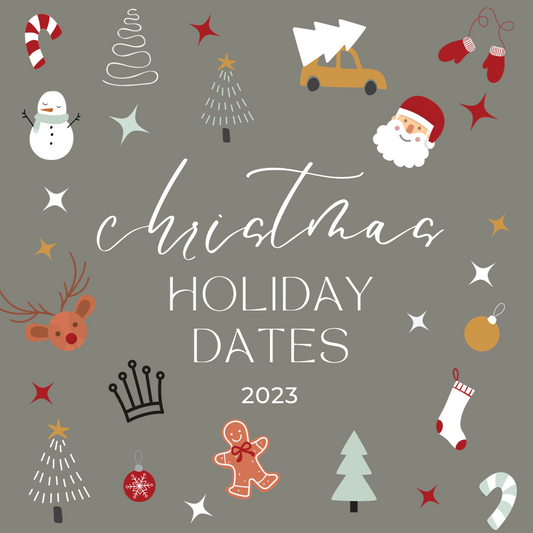 Christmas & New Year Period Holiday Closure Dates 2023