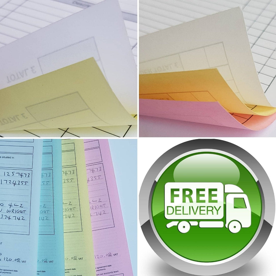 NCR (Carbonless Forms) Printed in North East England by MD Print Shop