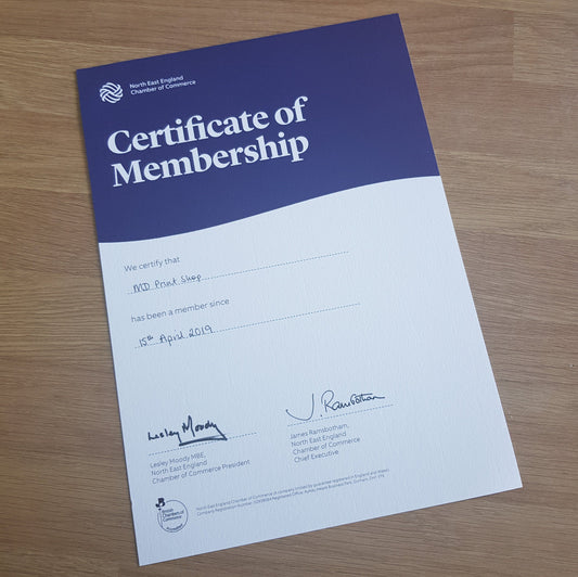 Proud Members of the North East England Chamber of Commerce