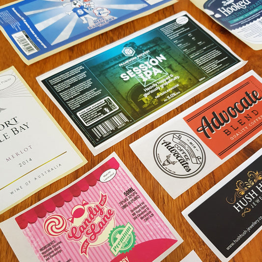 Printed Labels on a Roll or Flat Sheet