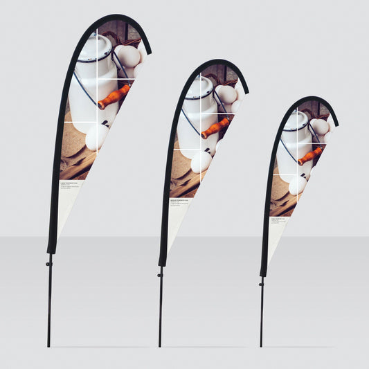 Teardrop Flags Custom Designed and Printed in the North East