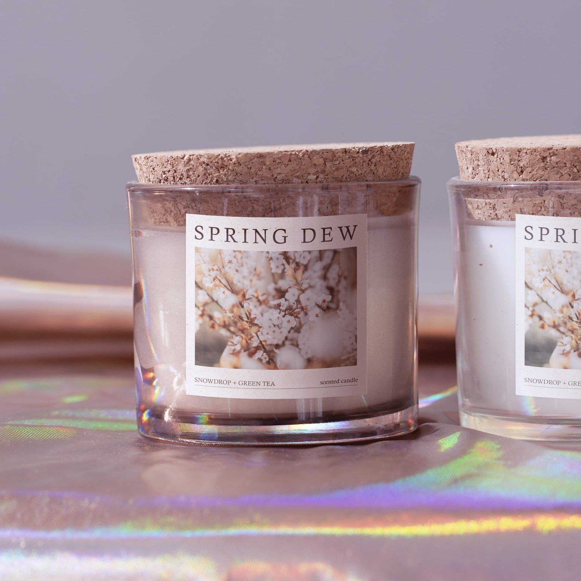 Custom printed Labels on candles
