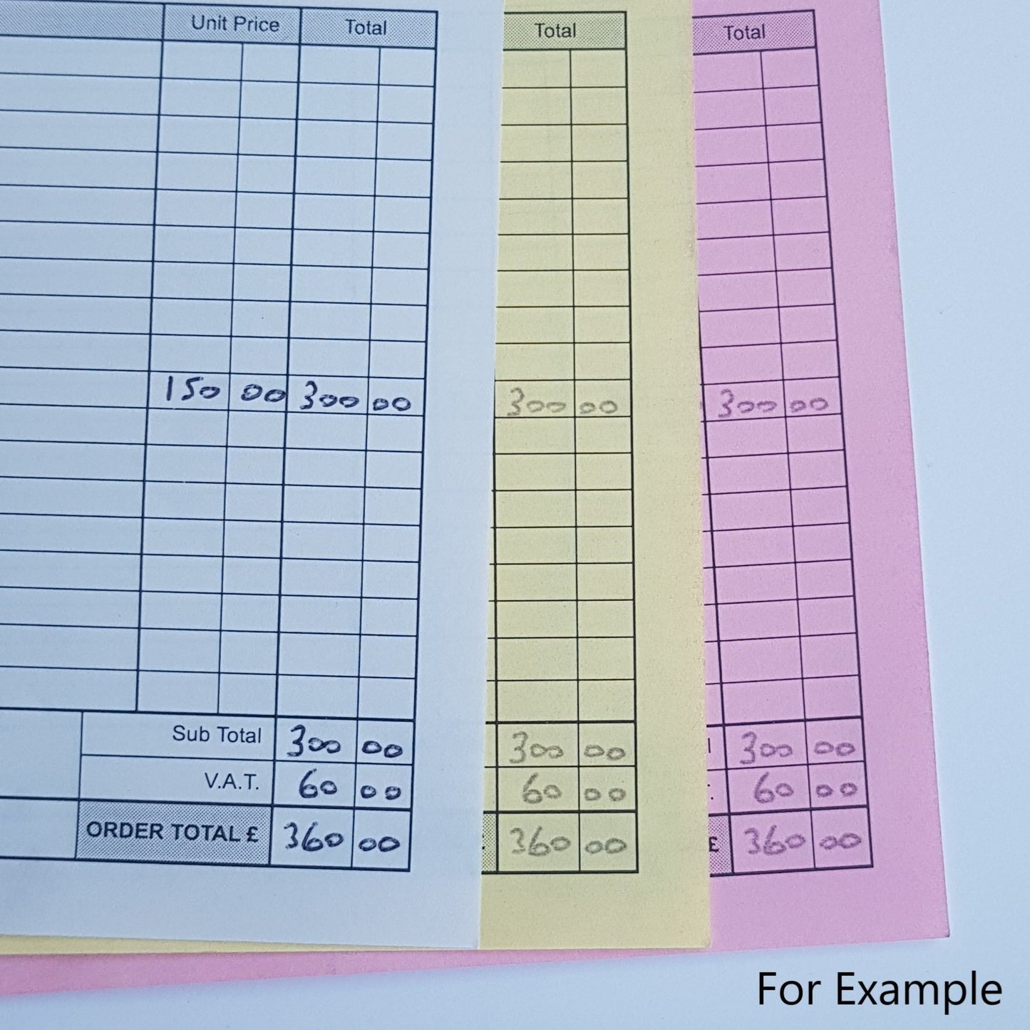 Triplicate (3 Part) NCR Books