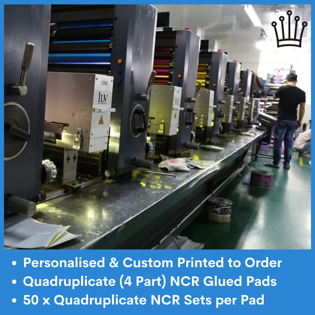 A4 Quadruplicate NCR Pads