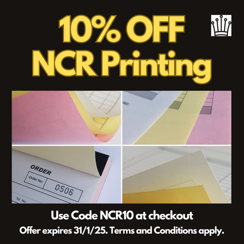 10% OFF Custom Printed NCR Printed Forms, Sets, Pads & Books