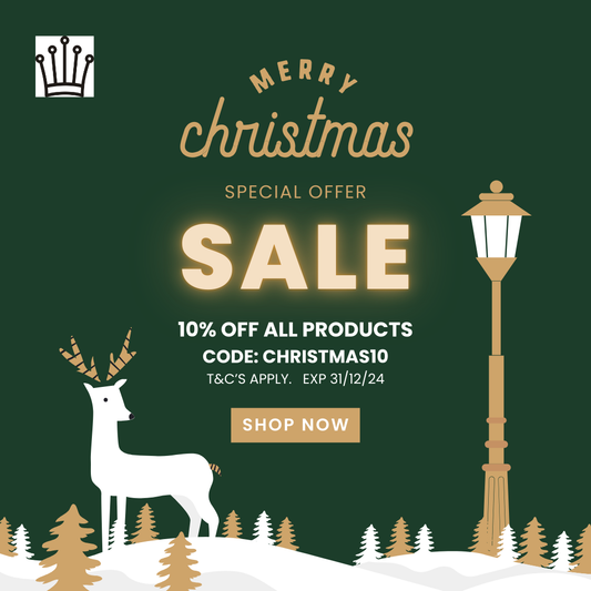 10% OFF Christmas Special Offer. Use Code CHRISTMAS10 at checkout