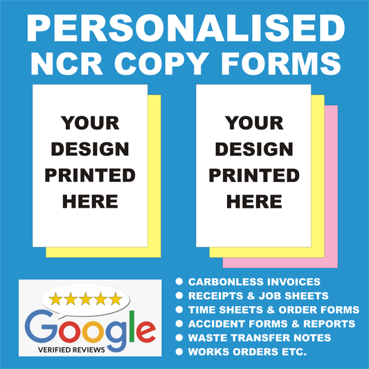 Customised NCR Business Forms Printed For You