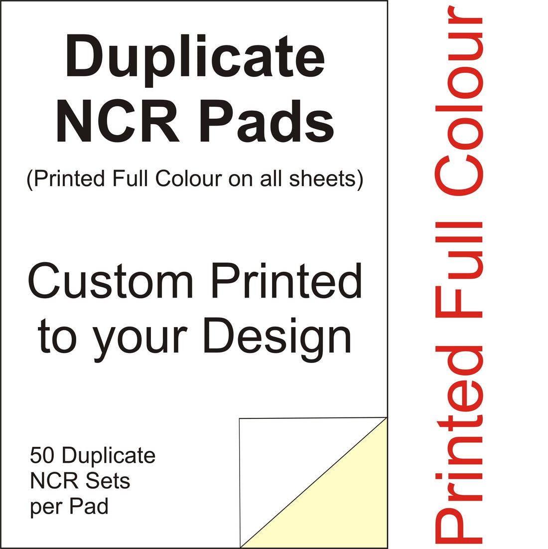 Duplicate NCR Pads £10.00 Discount Order Online