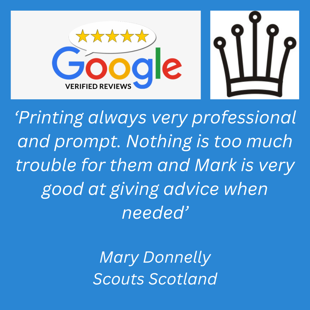 Google 5 Star Review for our Customised NCR Forms Printing