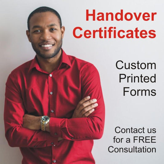 We Print Handover Certificates