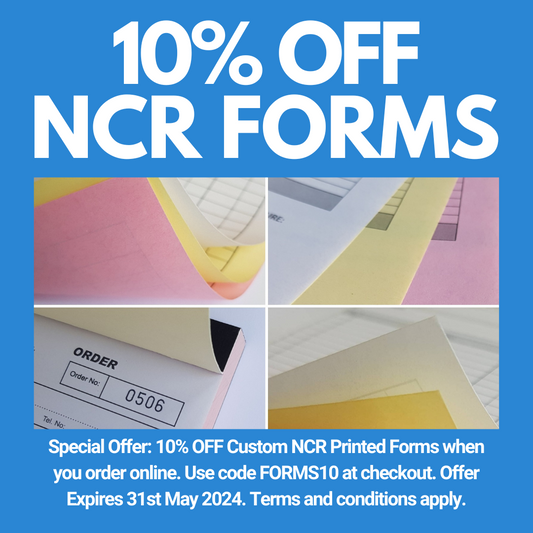 10% OFF NCR Forms Special Offer