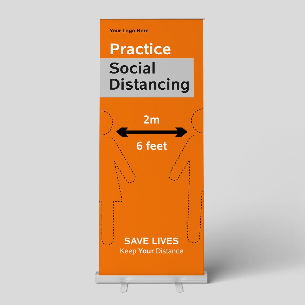 Roller Banners - Perfect for Social Distancing! Made by MD Print Shop