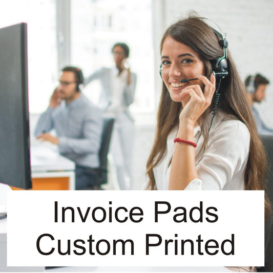 Personalised Invoice Pads, Invoice Books, Invoices Sets NCR Print.