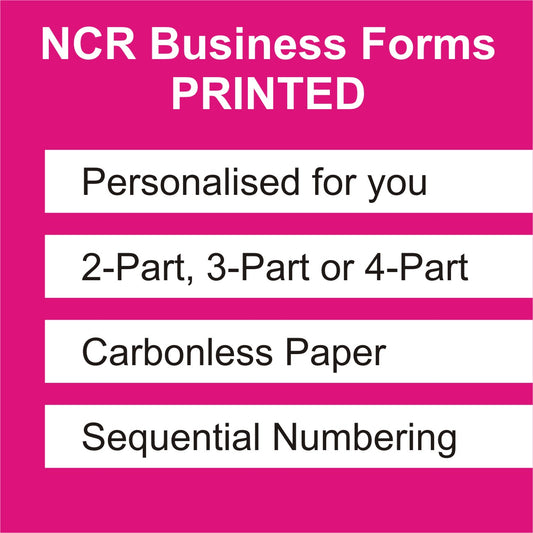 Personalised NCR Carbon Copy Books