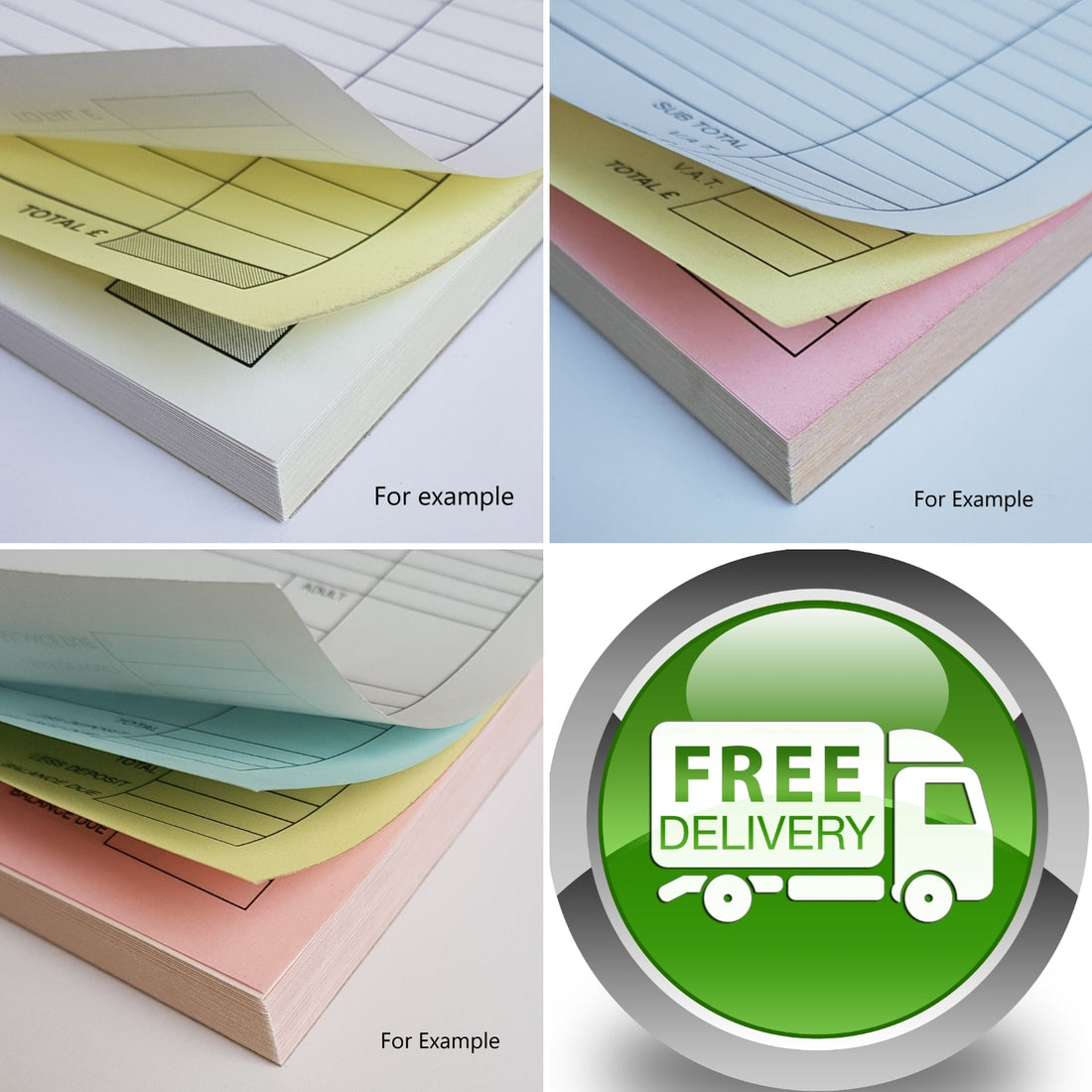 Custom Duplicate NCR Glued Pads | Bespoke 2/3/4 Part NCR Paper Printing