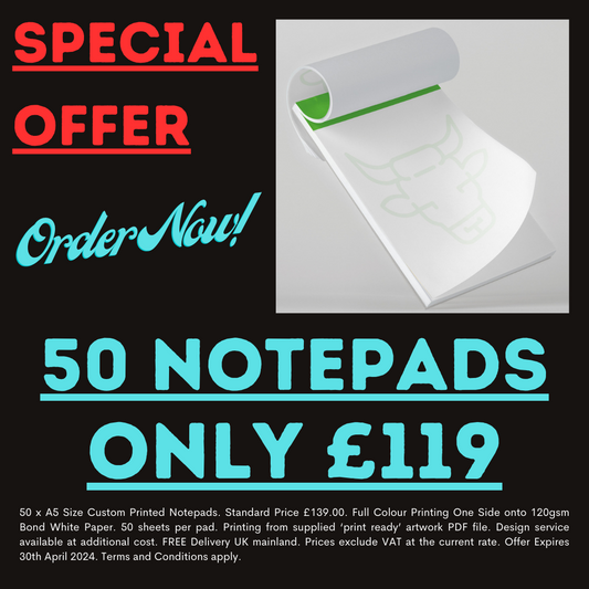 Notepads Printing Special Offer