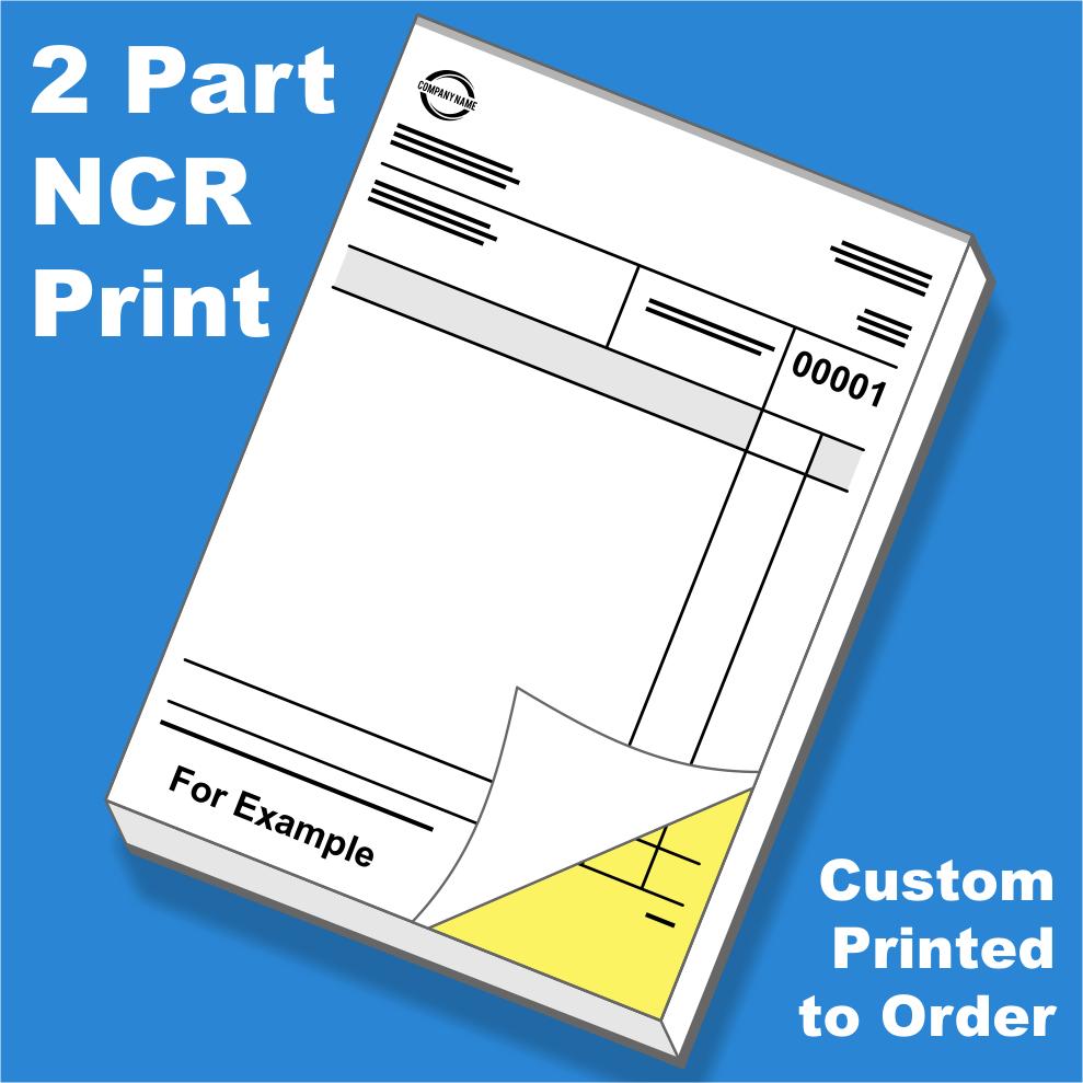 Duplicate (2 Part) NCR Carbonless Forms Printing