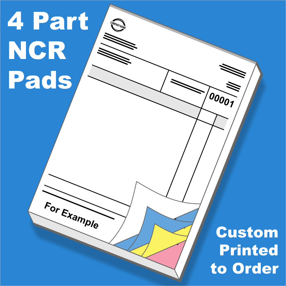 A4 Quadruplicate NCR Pads