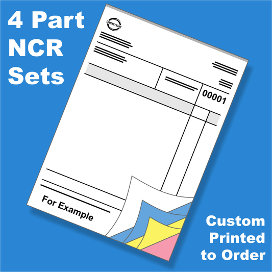 A4 Quadruplicate NCR Sets