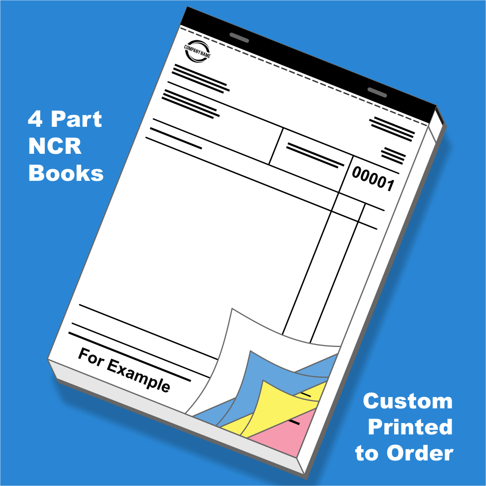 Quadruplicate 4 Part Ncr Books Md Print Shop