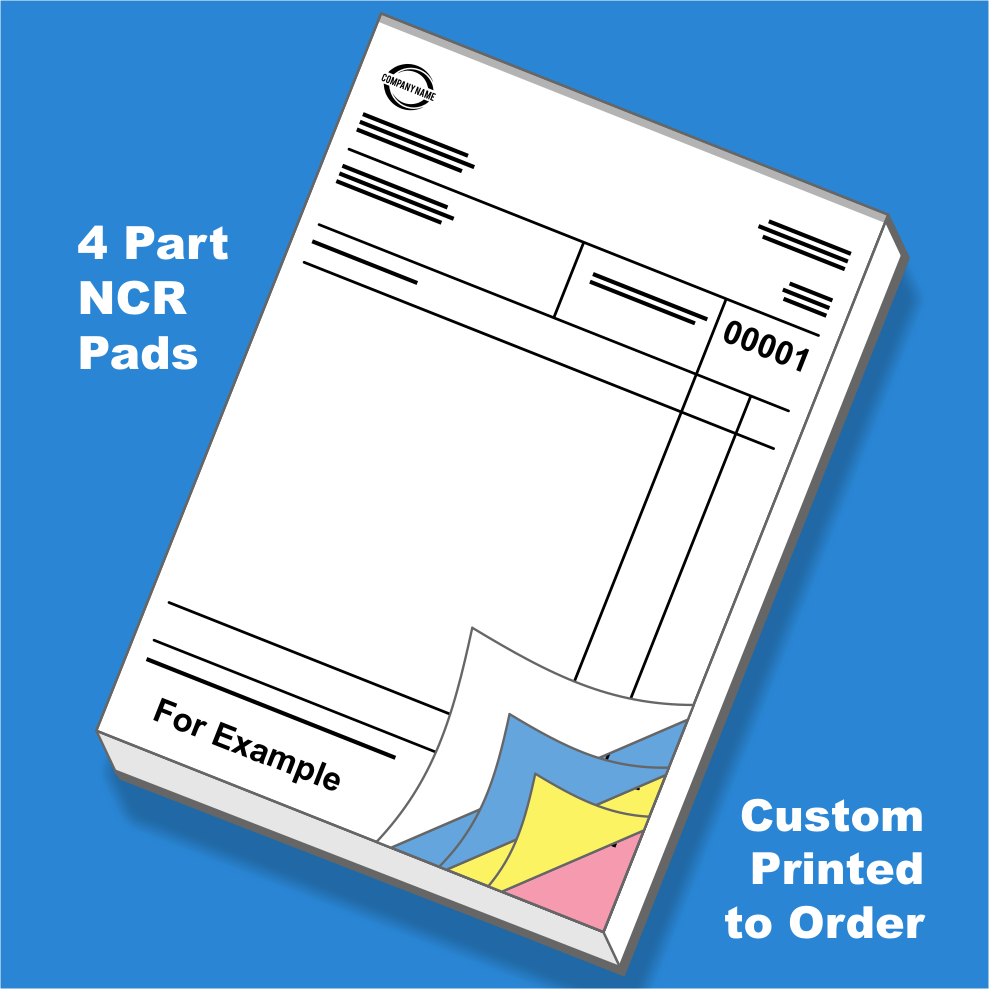 Quadruplicate (4 Part) NCR Pads