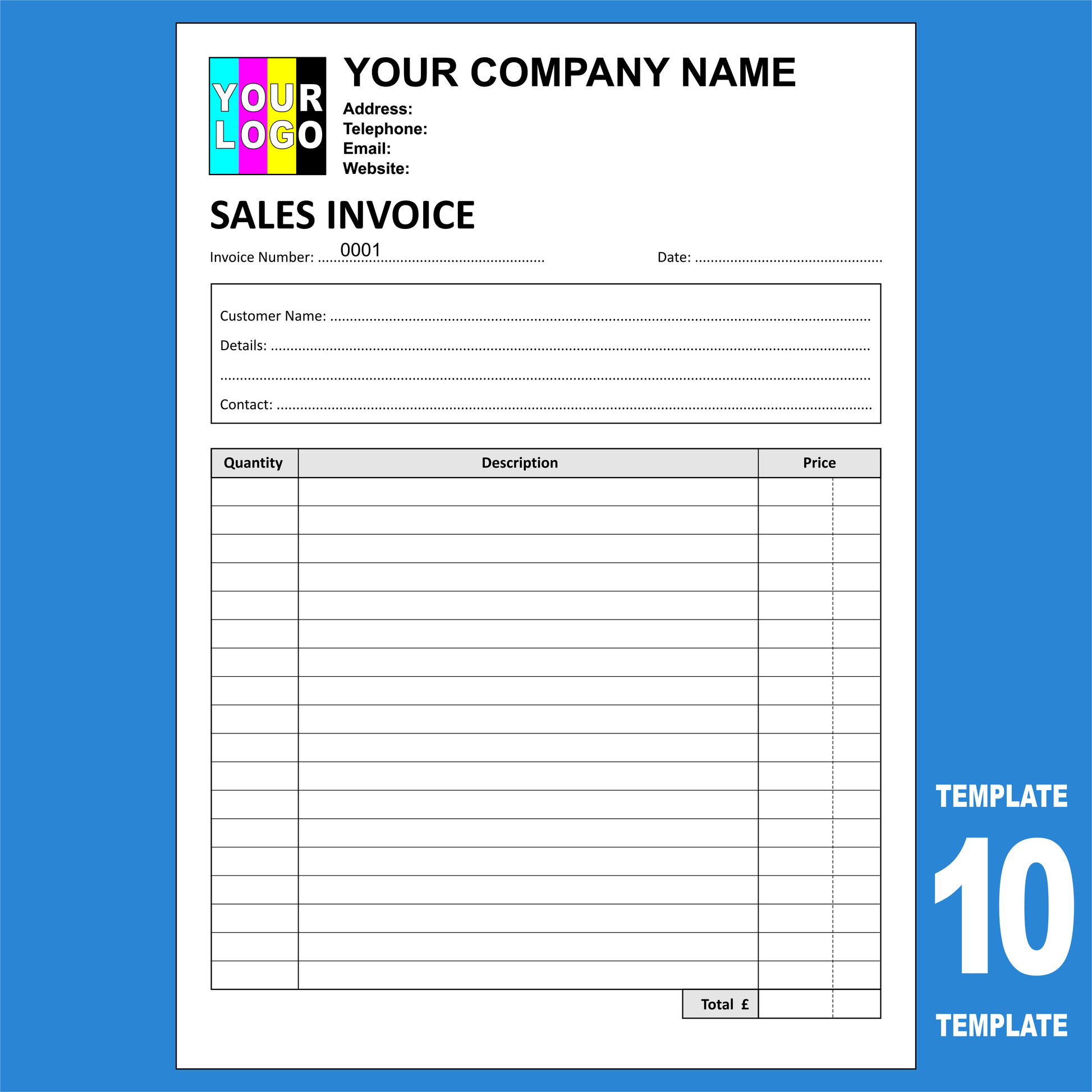 Invoice NCR Pads Custom Printing (FREE Invoice Templates)