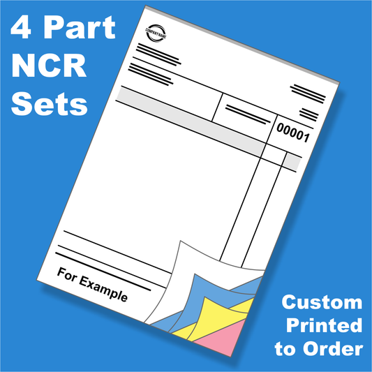 Quadruplicate (4 Part) NCR Sets