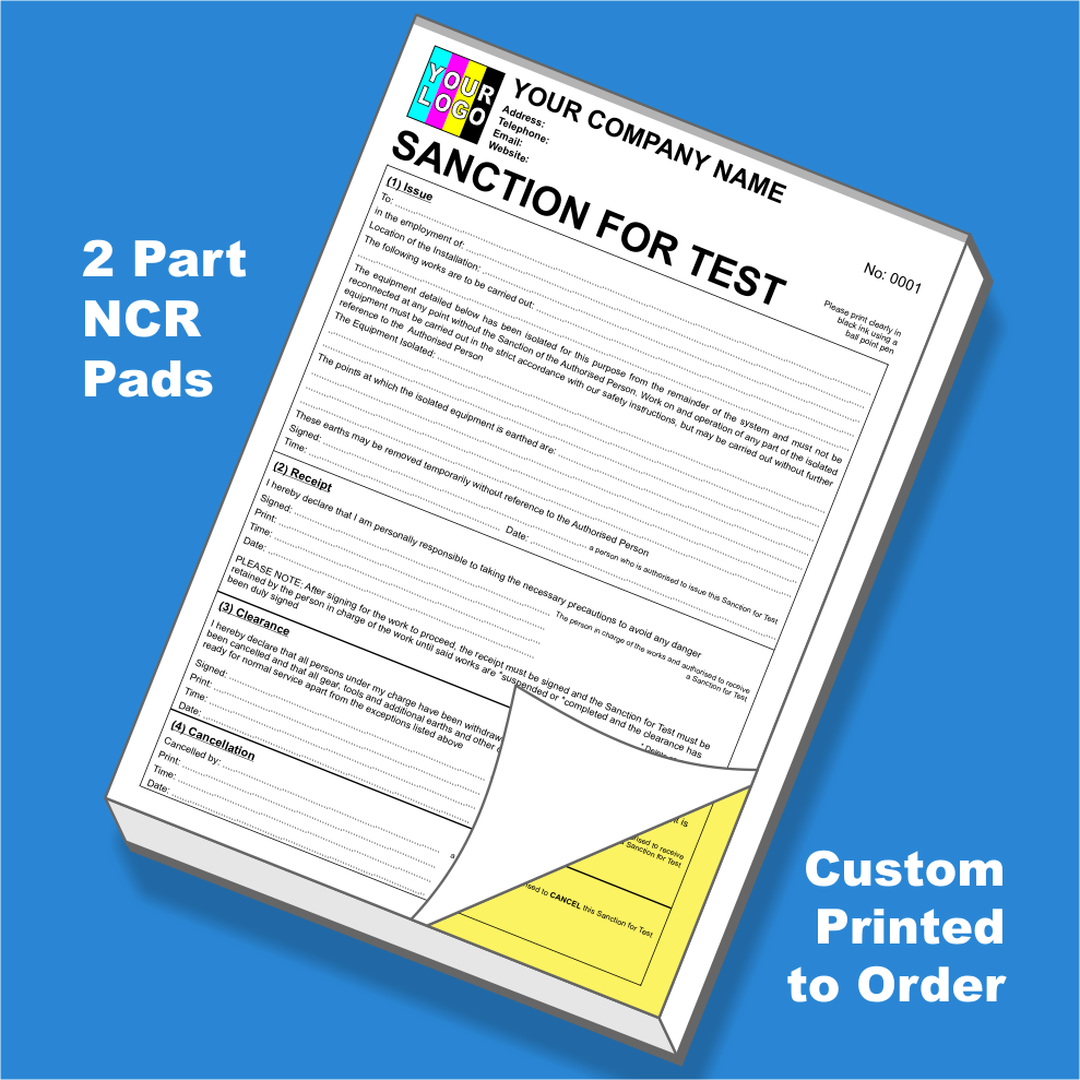 Electrical Sanction for Test NCR Pads Printing