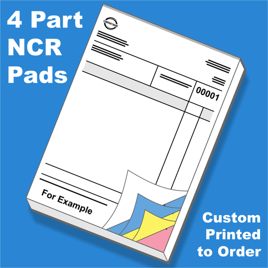 Quadruplicate (4 Part) NCR Pads