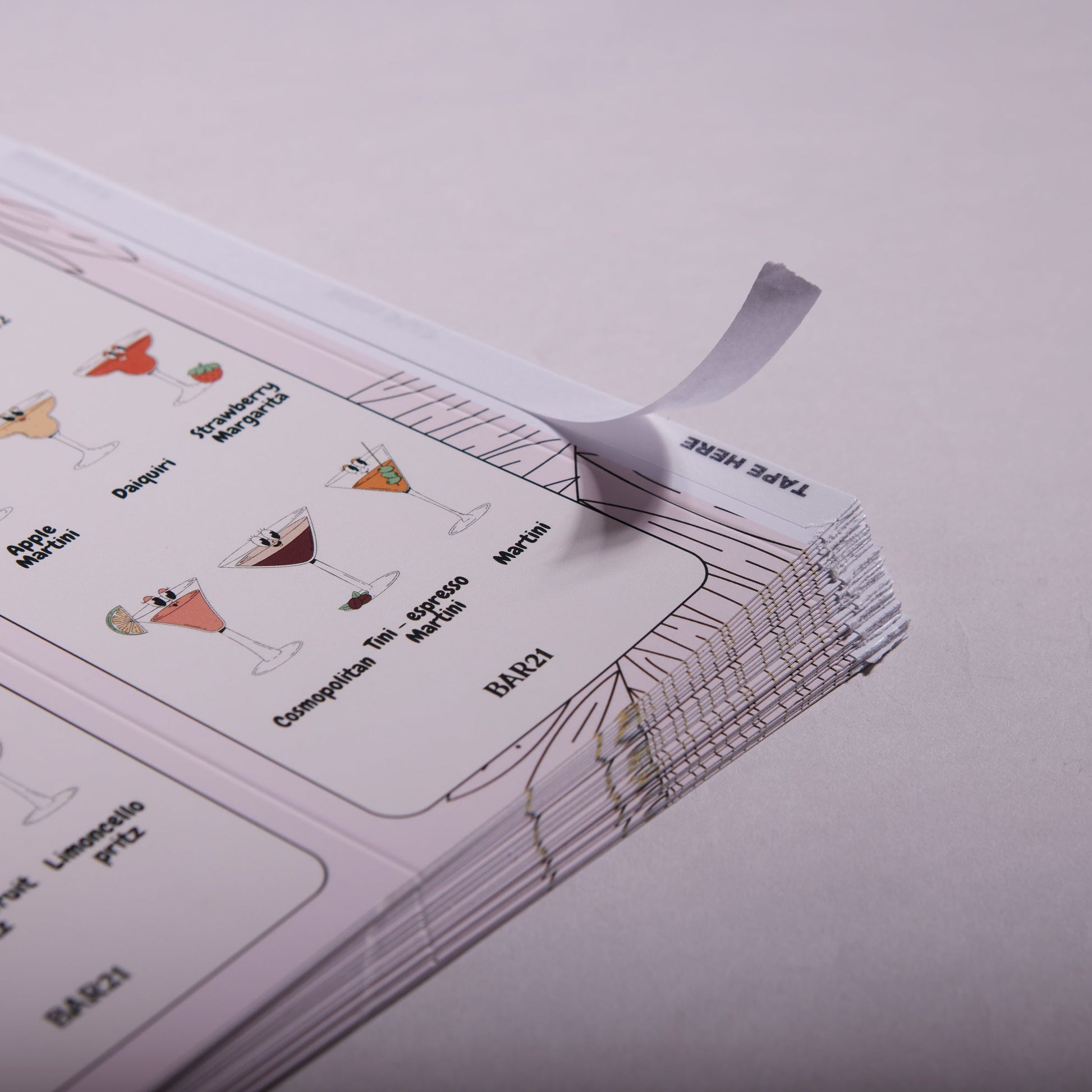 Table talkers with soft touch lamination for a premium finish