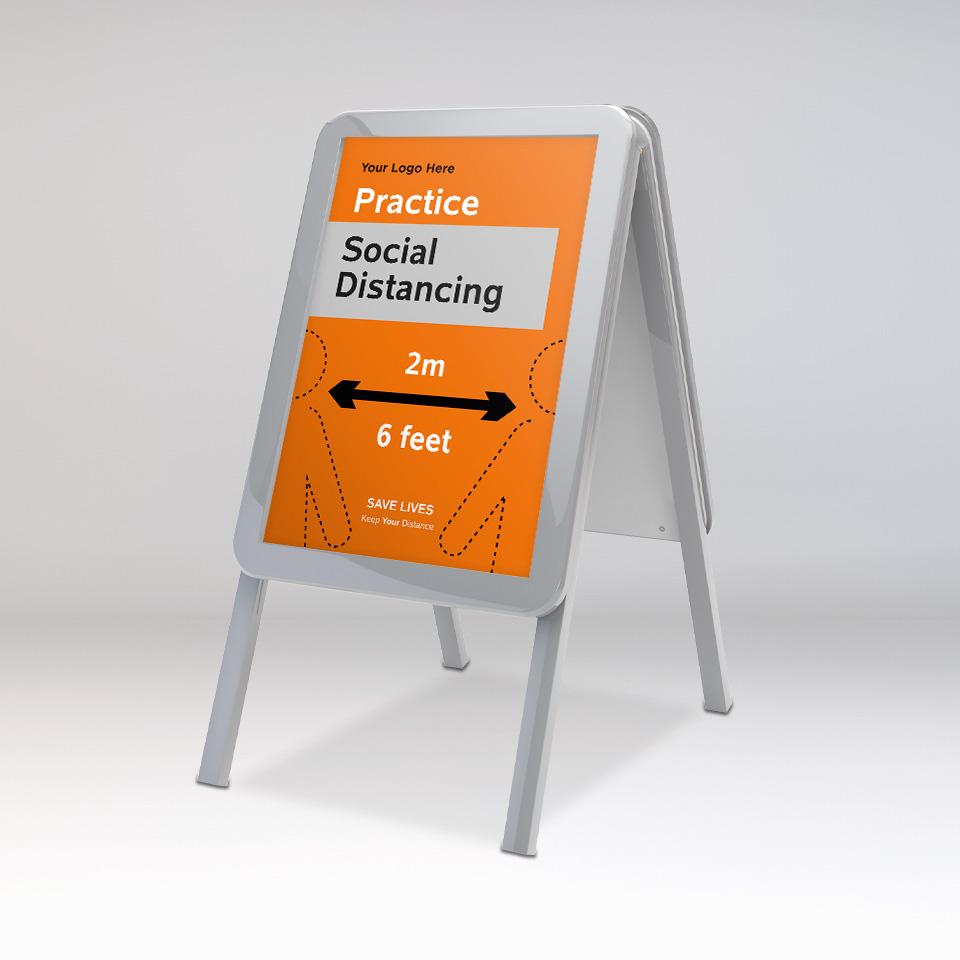 A-Frame Pavement Signs