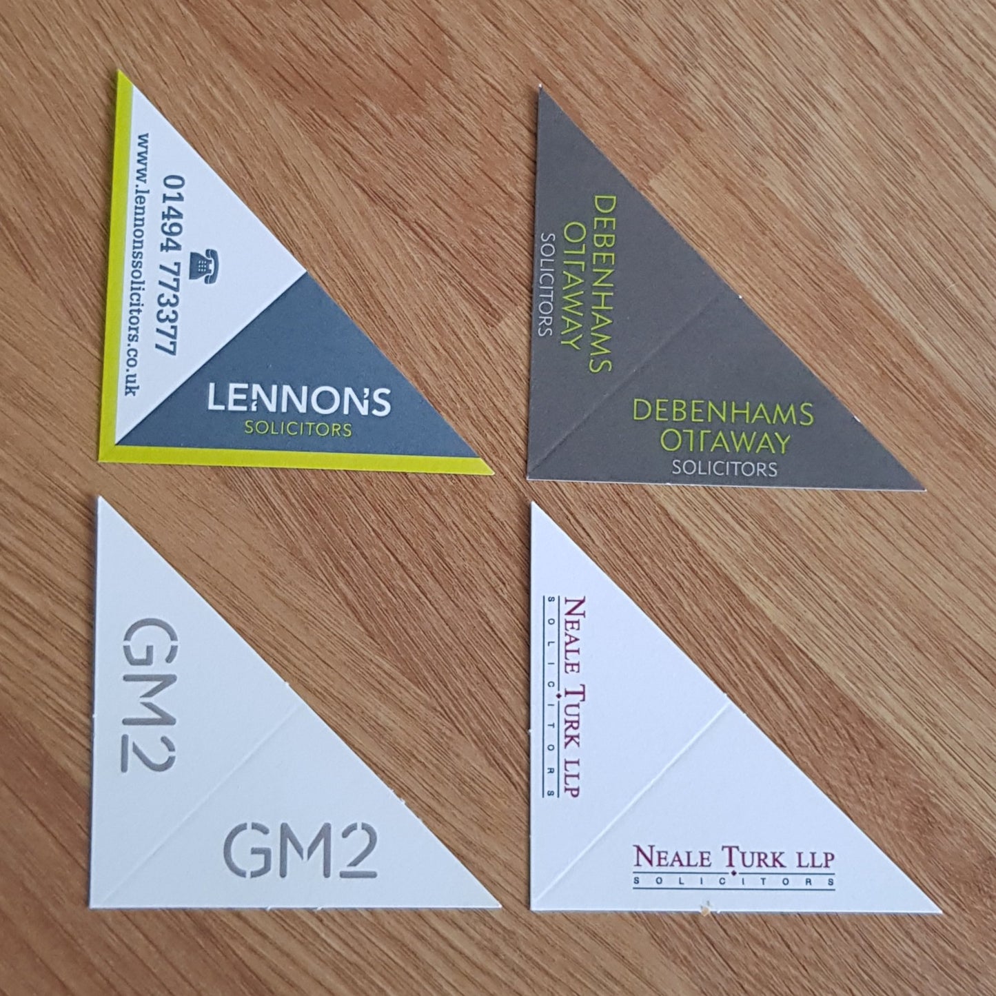 Selection of Legal Corners lying on a table
